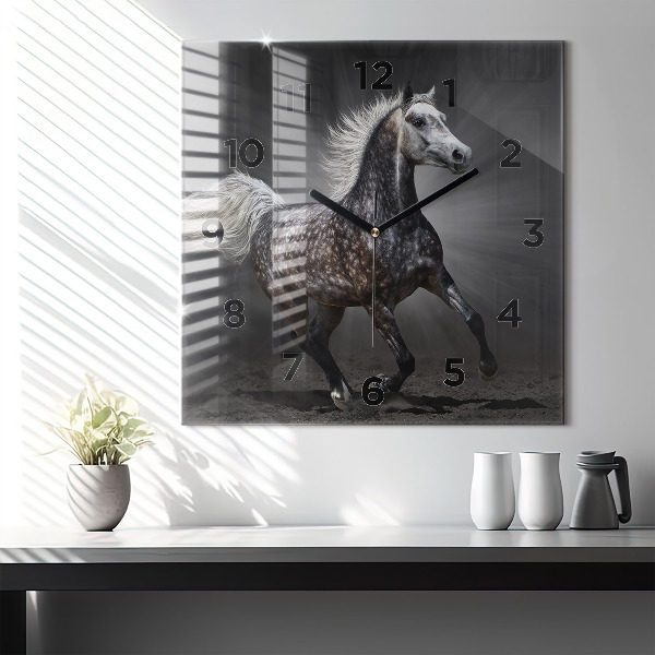 Orologio quadrato Cavallo al galoppo