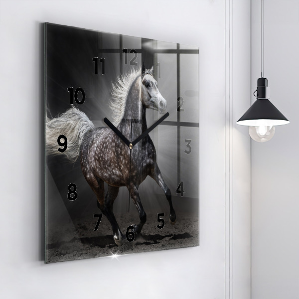 Orologio quadrato Cavallo al galoppo