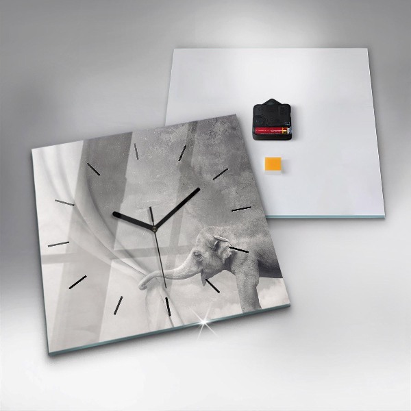 Orologio quadrato Elefante