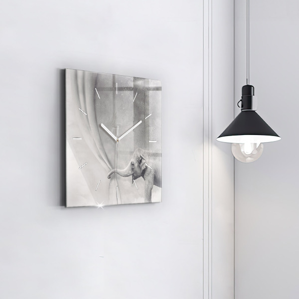 Orologio quadrato Elefante
