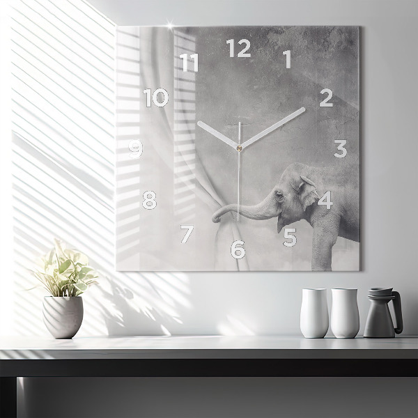 Orologio quadrato Elefante