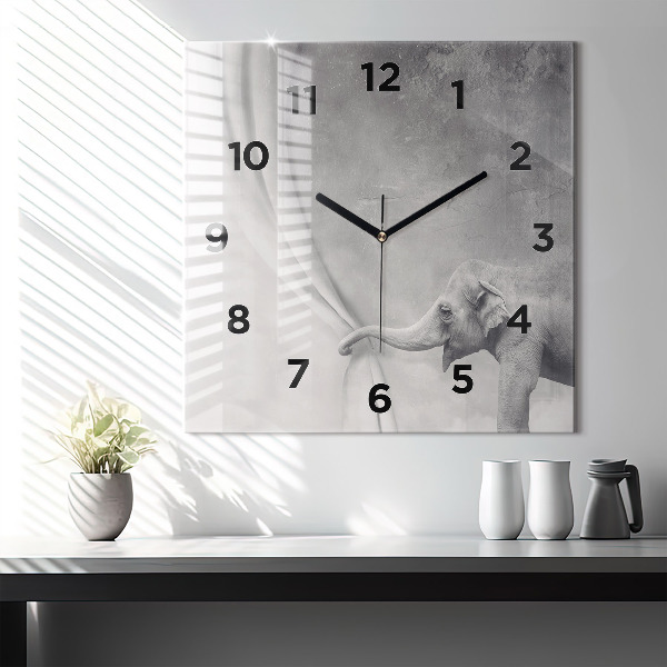 Orologio quadrato Elefante
