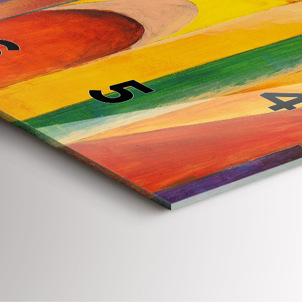 Orologio quadrato Decorazione artistica Astrazione