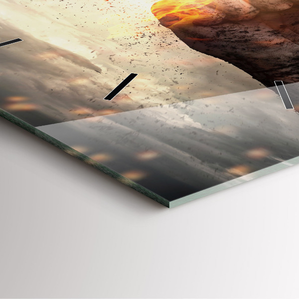 Orologio quadrato Pugni Forza Potenza