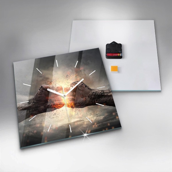 Orologio quadrato Pugni Forza Potenza