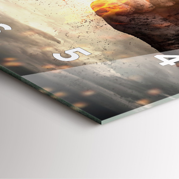 Orologio quadrato Pugni Forza Potenza