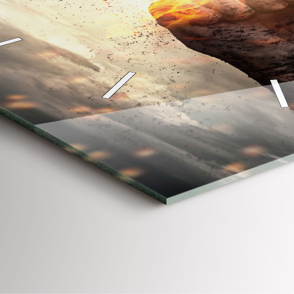 Orologio quadrato Pugni Forza Potenza