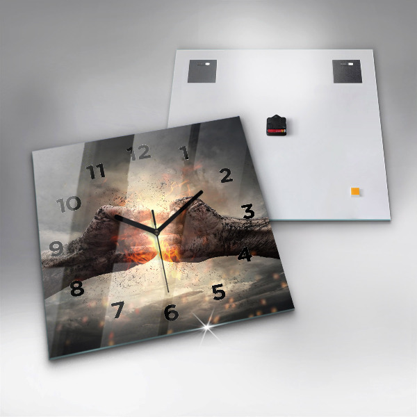 Orologio quadrato Pugni Forza Potenza