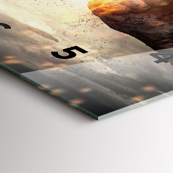 Orologio quadrato Pugni Forza Potenza