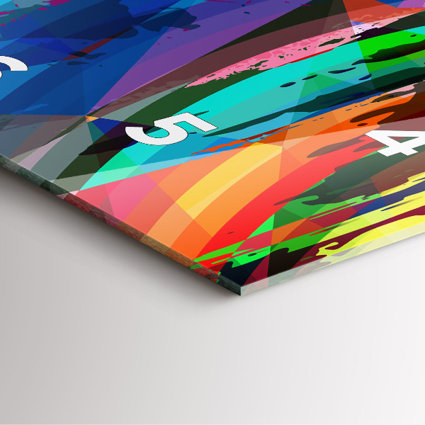 Orologio quadrato in vetro Sfondo astratto