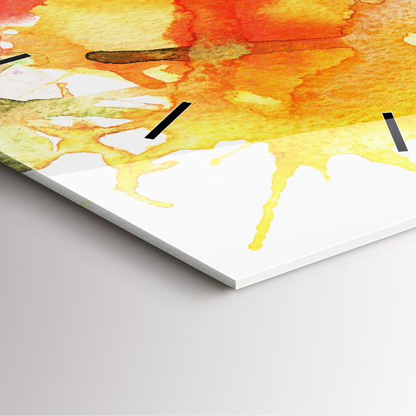 Orologio quadrato in vetro Ritratto colorato di una donna