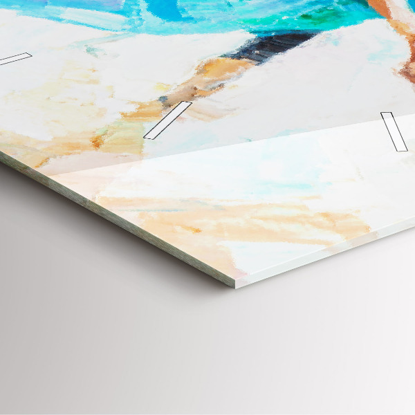 Orologio quadrato in vetro Preparare la ballerina