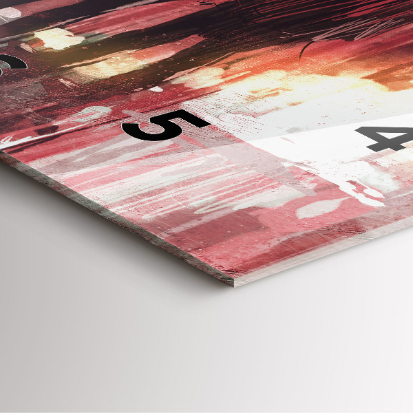 Orologio quadrato in vetro Giovane coppia innamorata