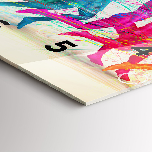 Orologio quadrato in vetro Persone colorate