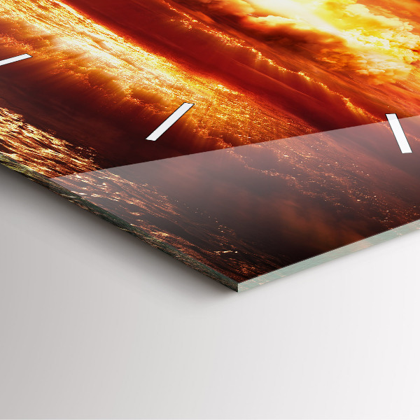 Orologio quadrato in vetro Esplosione della bomba atomica