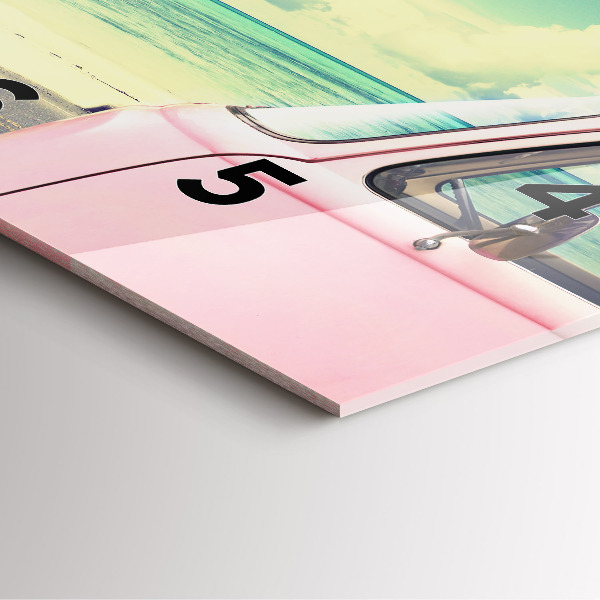 Orologio quadrato in vetro Auto con tavola da surf