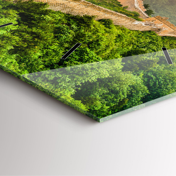 Orologio quadrato in vetro La Grande Muraglia Cinese