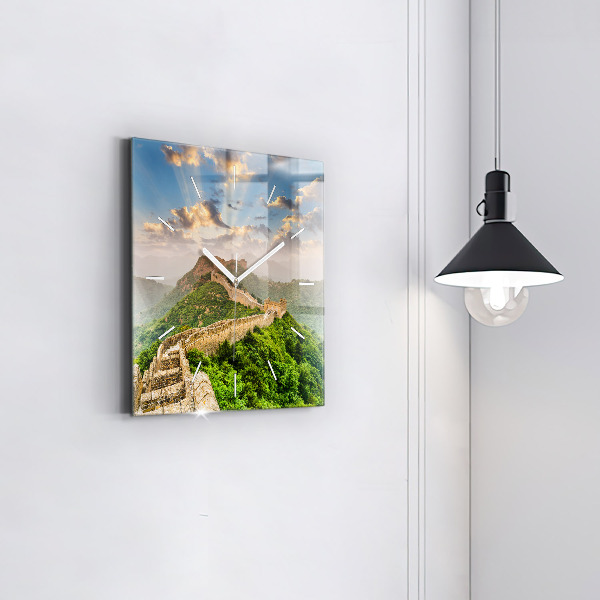 Orologio quadrato in vetro La Grande Muraglia Cinese