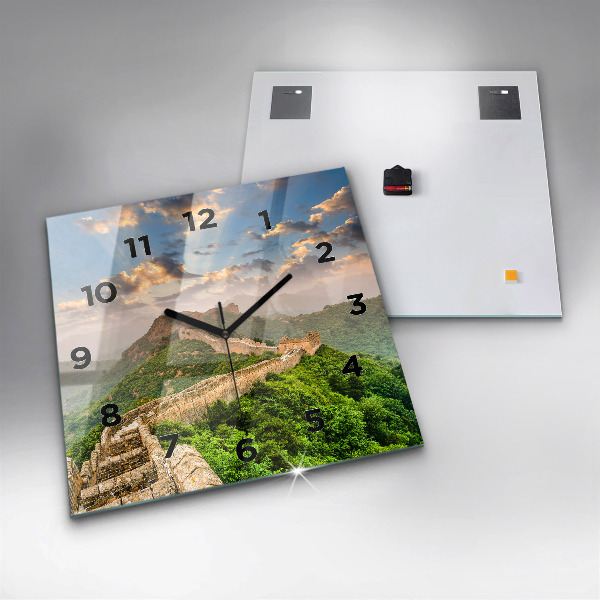 Orologio quadrato in vetro La Grande Muraglia Cinese