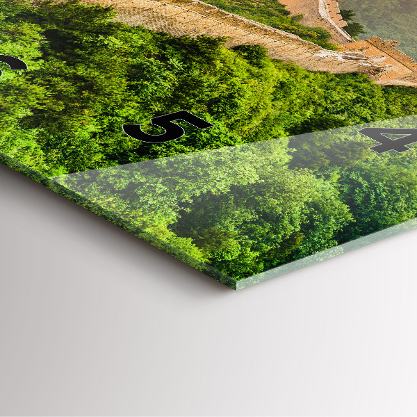 Orologio quadrato in vetro La Grande Muraglia Cinese