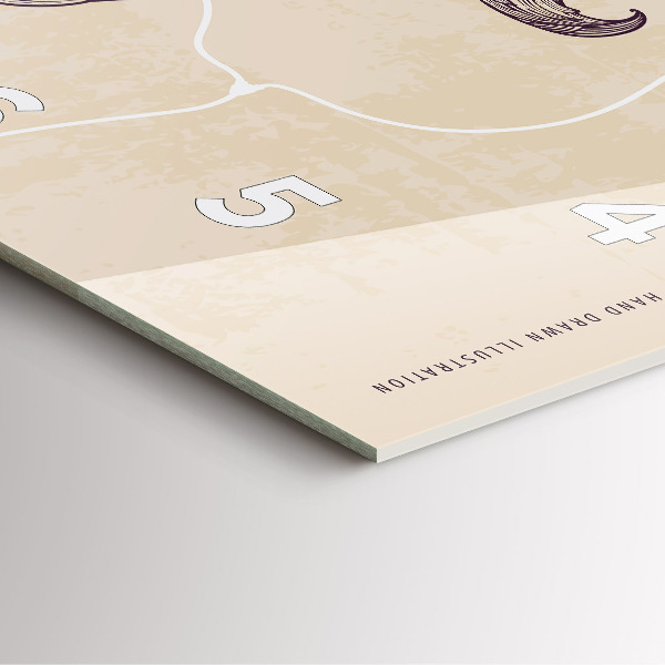 Orologio quadrato in vetro Uomo con la pipa