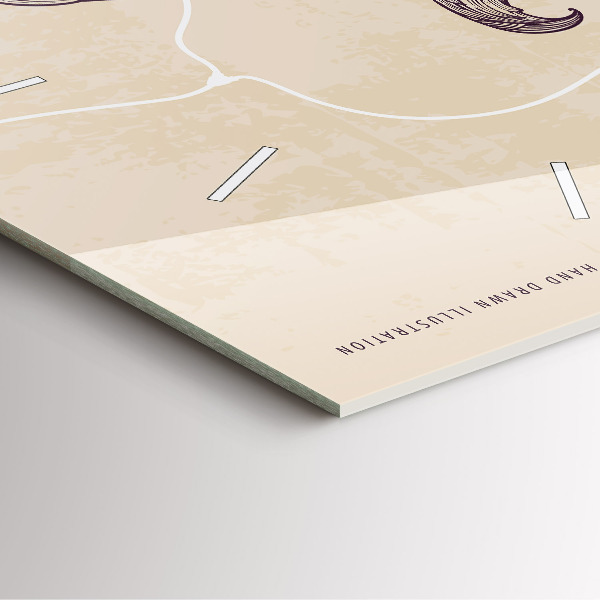 Orologio quadrato in vetro Uomo con la pipa