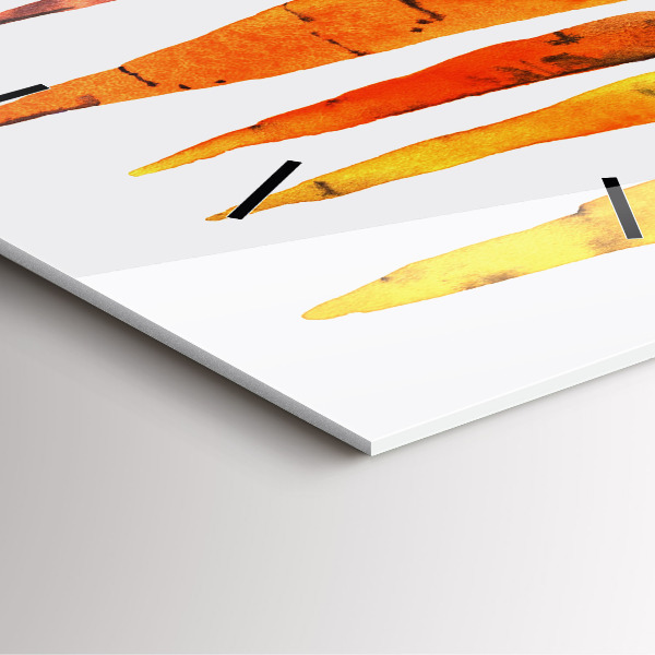 Orologio quadrato in vetro Illustrazione di carota