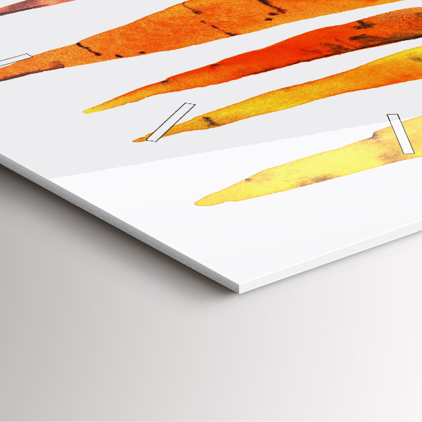 Orologio quadrato in vetro Illustrazione di carota