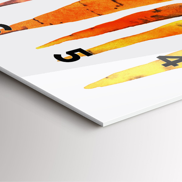 Orologio quadrato in vetro Illustrazione di carota