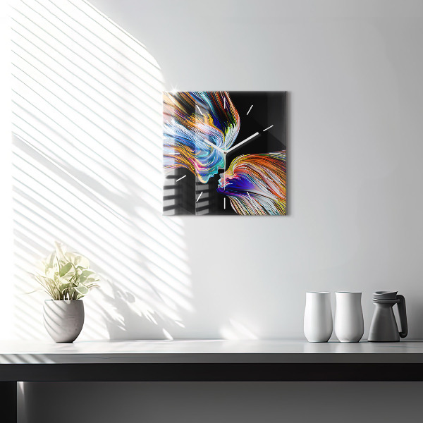 Orologio quadrato in vetro Arte emozionale
