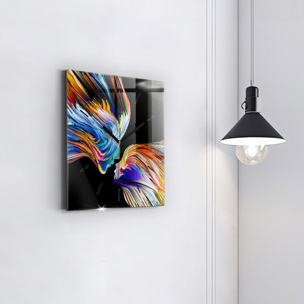 Orologio quadrato in vetro Arte emozionale