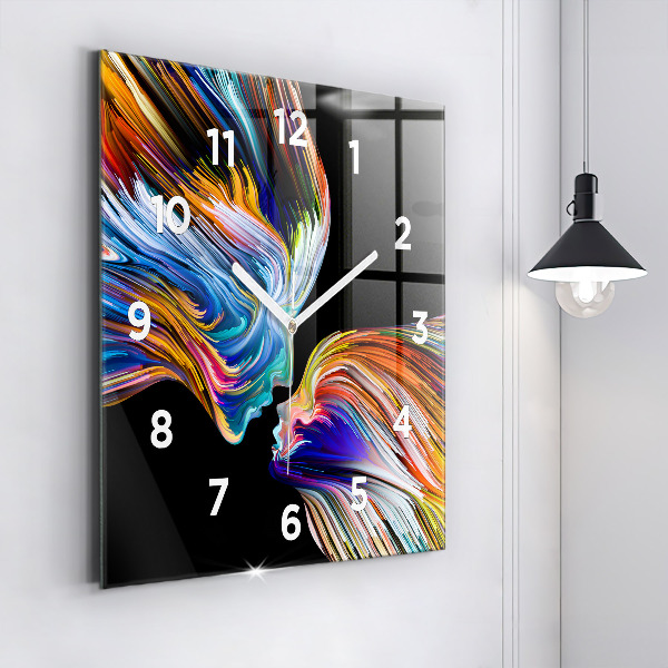 Orologio quadrato in vetro Arte emozionale