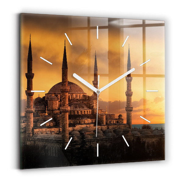 Orologio quadrato in vetro Moschea di Istanbul