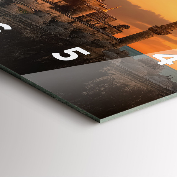 Orologio quadrato in vetro Moschea di Istanbul