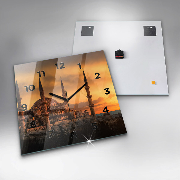 Orologio quadrato in vetro Moschea di Istanbul