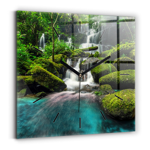 Orologio quadrato in vetro Cascata Thailandia