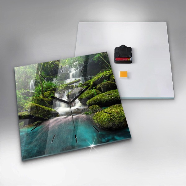 Orologio quadrato in vetro Cascata Thailandia