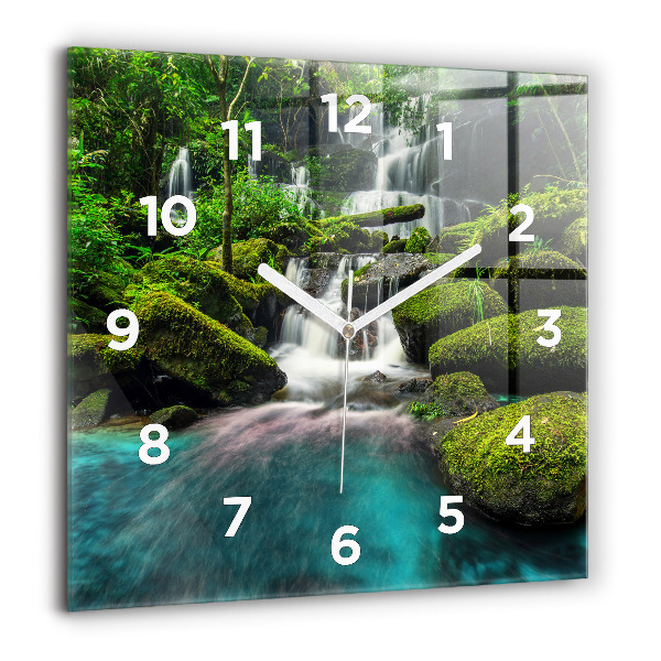 Orologio quadrato in vetro Cascata Thailandia