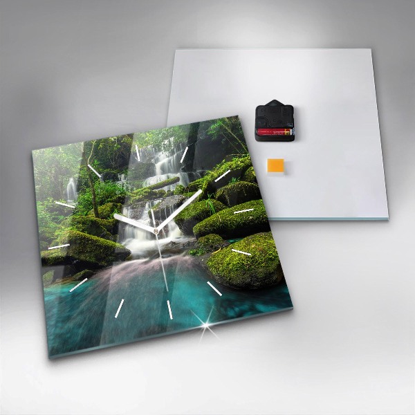 Orologio quadrato in vetro Cascata Thailandia