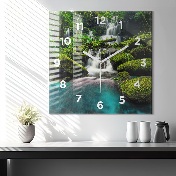 Orologio quadrato in vetro Cascata Thailandia