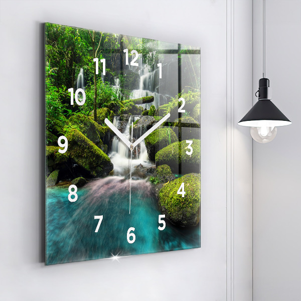 Orologio quadrato in vetro Cascata Thailandia