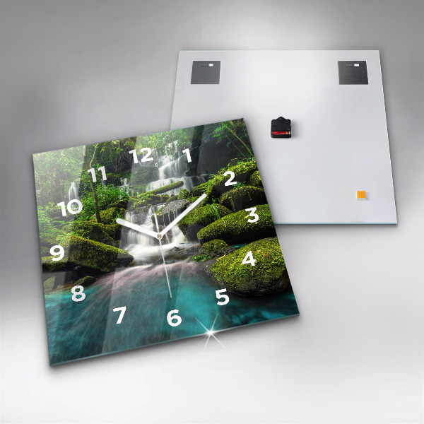 Orologio quadrato in vetro Cascata Thailandia