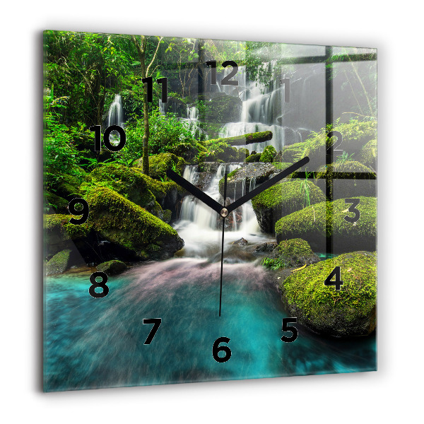 Orologio quadrato in vetro Cascata Thailandia
