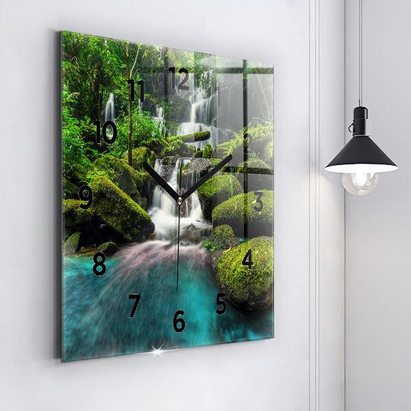Orologio quadrato in vetro Cascata Thailandia