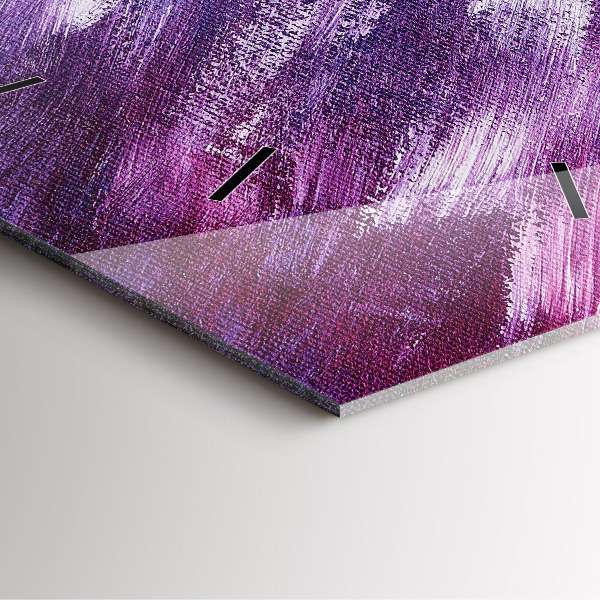 Orologio quadrato in vetro Texture della vernice acrilica