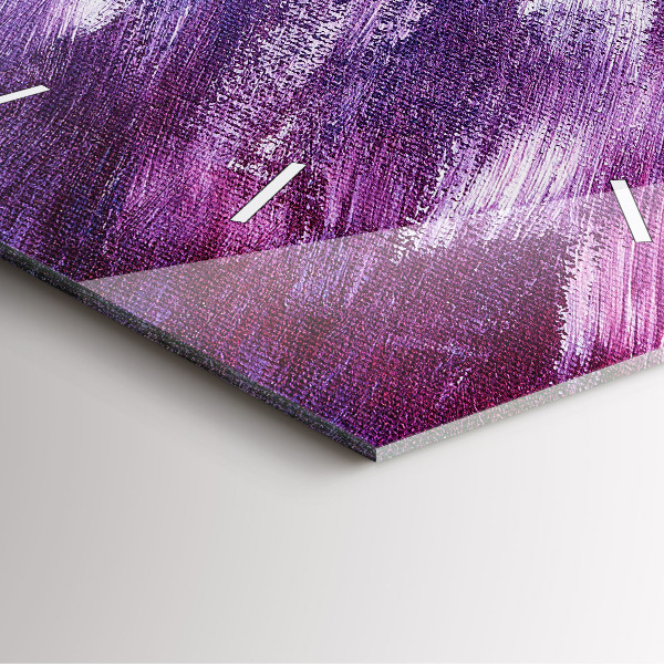 Orologio quadrato in vetro Texture della vernice acrilica