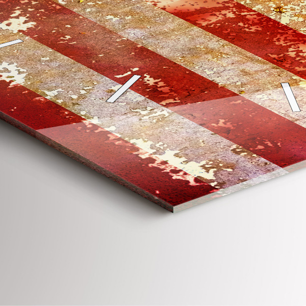 Orologio quadrato in vetro Bandiera USA d'epoca