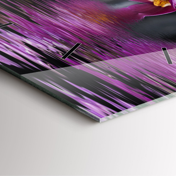 Orologio quadrato Fiore di orchidea sull'acqua