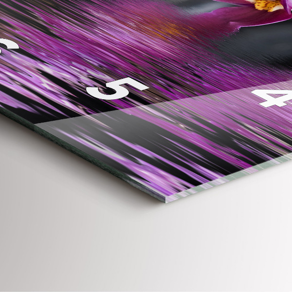 Orologio quadrato Fiore di orchidea sull'acqua