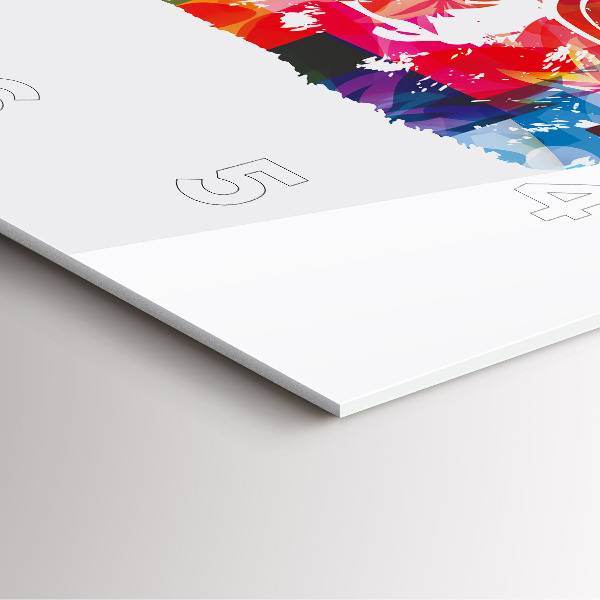 Orologio quadrato in vetro Testa d'orso